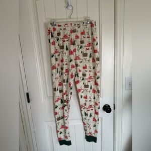 Burt's Bees Baby Women’s Christmas Village pajama pants